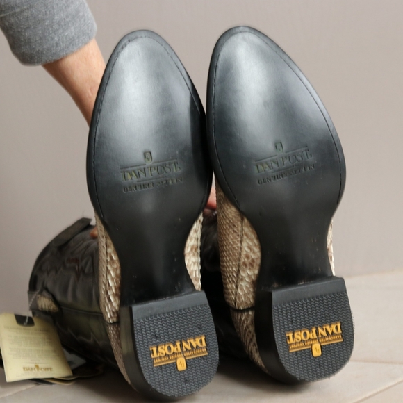 Genuine Python cowboy boots Dan Post - Picture 3 of 3